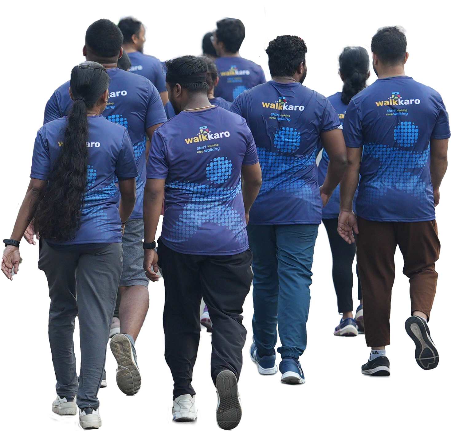 Walkers at walkathon