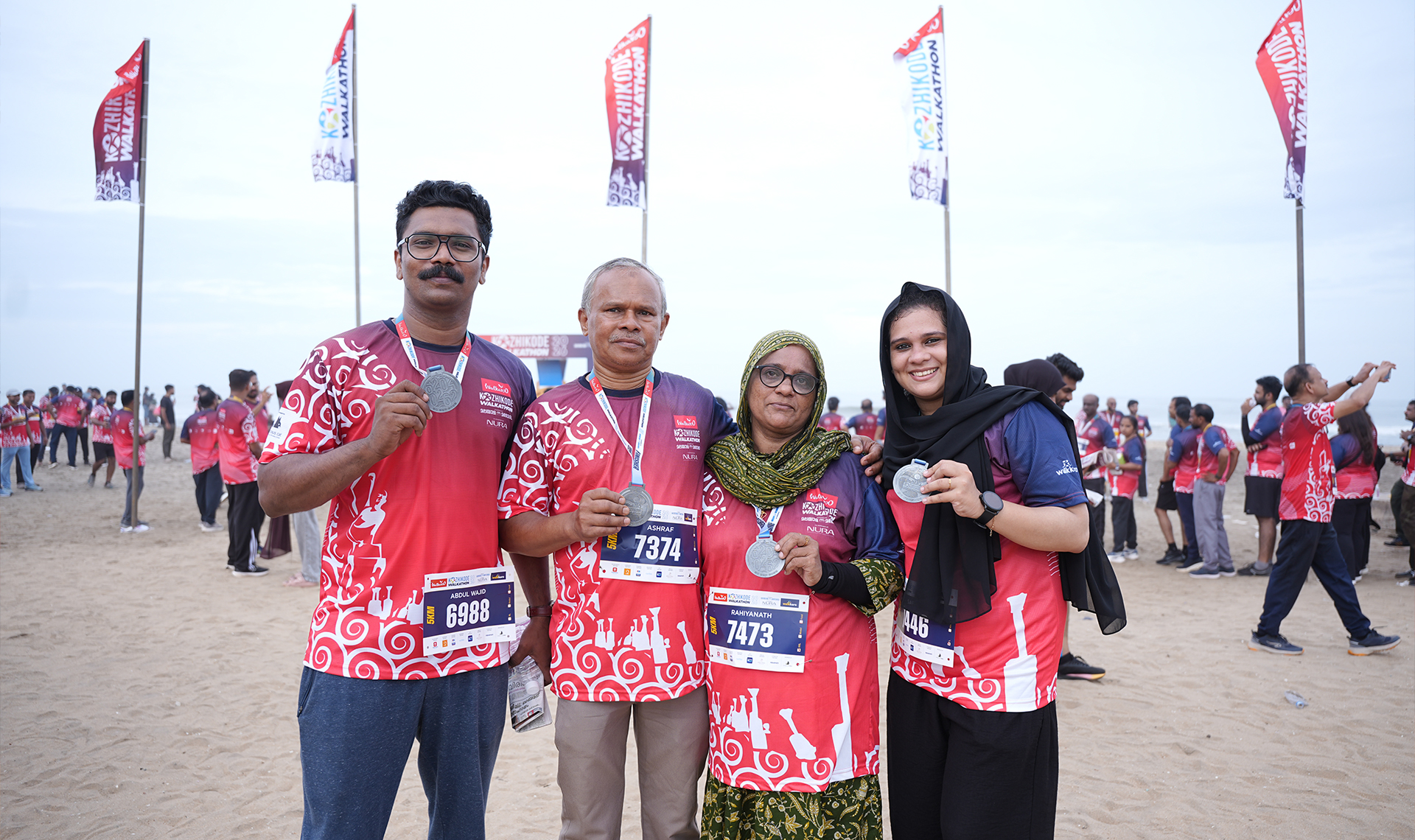 Participants walking at Kozhikode Walkathon